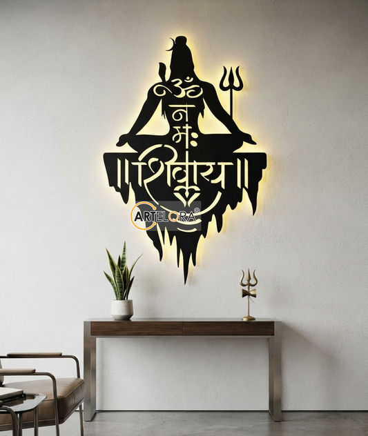 2D Modern Art Shiv (Mahadev) Laser Cutting