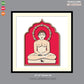 Premium Art MDF Laser Cutting Mahavir Swami Jain Religious (15x15)