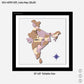 Premium Art India Map (20x20)