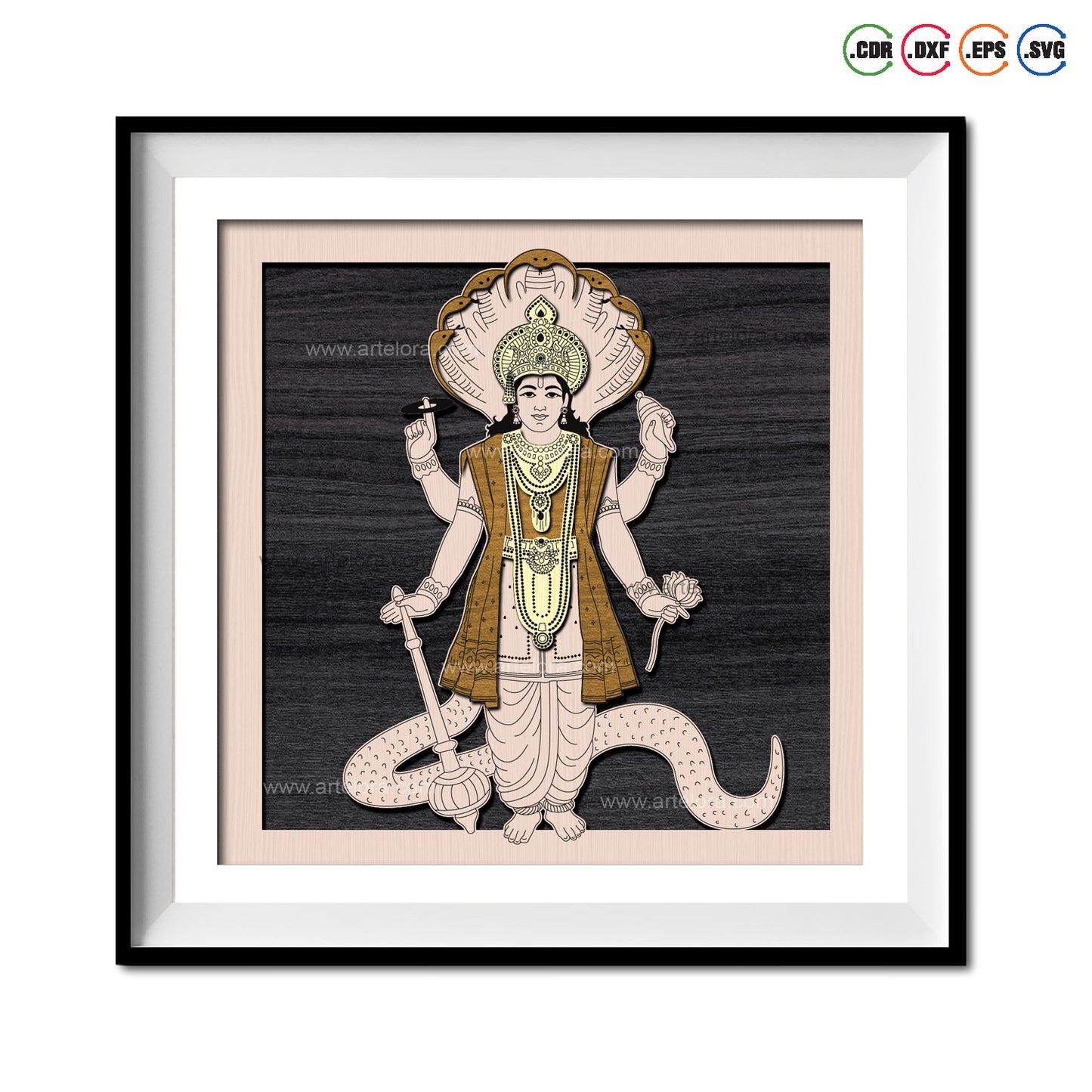 Premium Art Vishnu (Laxmi Narayan)