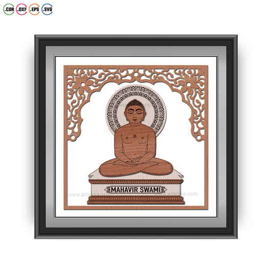 Premium Art Bhagwan Mahavir Swami (Ashta mangala)