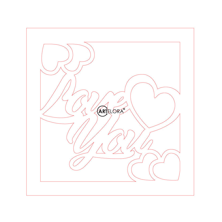 Premium Art Love You (15x15)