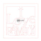 Premium Art i Love family (15x15)