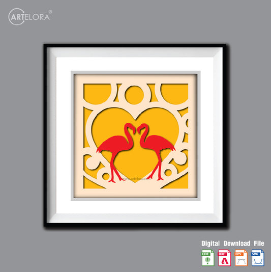 Premium Art Love Bird  (15x15)