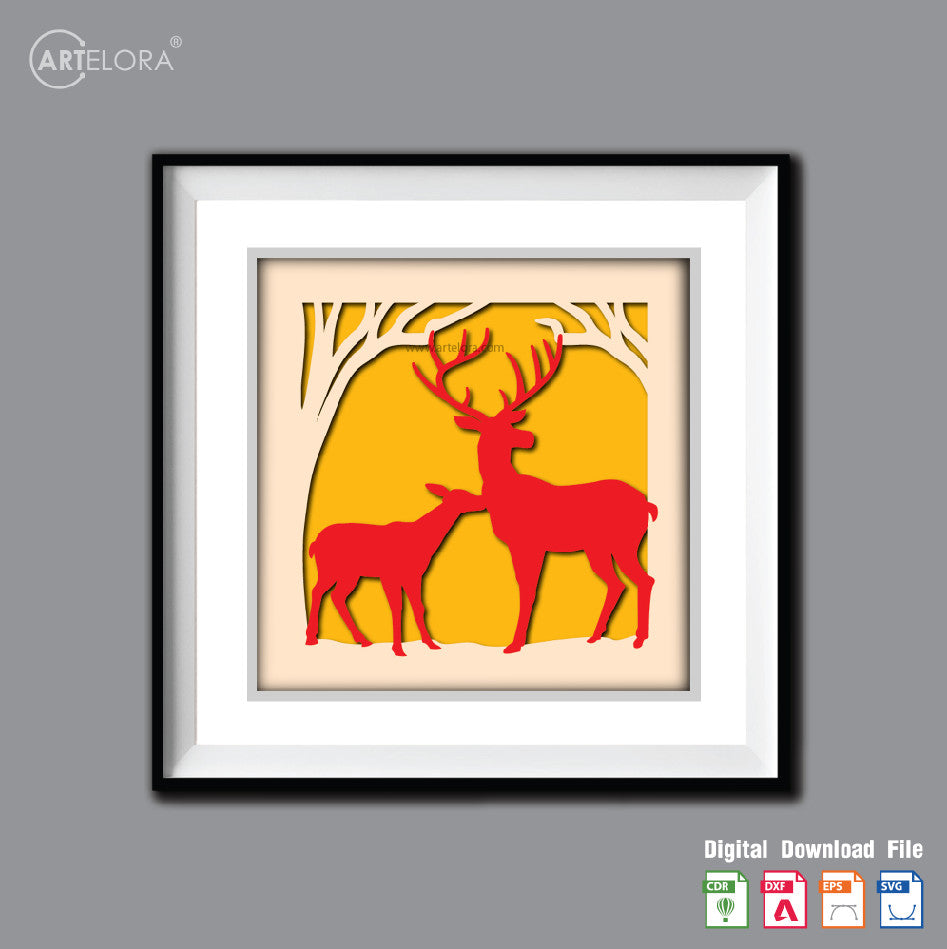 Premium Art Deer (15x15)