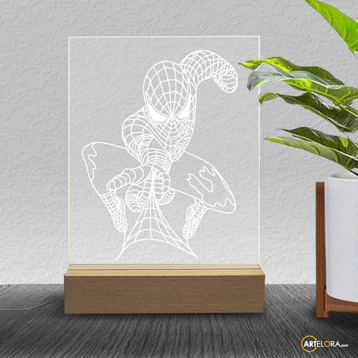 Laser Engraving Spiderman