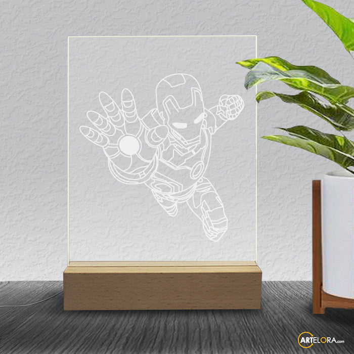 Laser Engraving Iron man