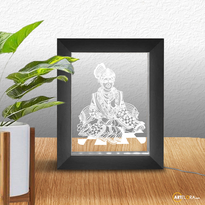 Laser Engraving Swaminarayan Bhagwan