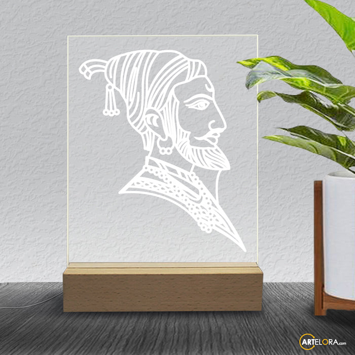 Laser Engraving Shivaji Maharaja