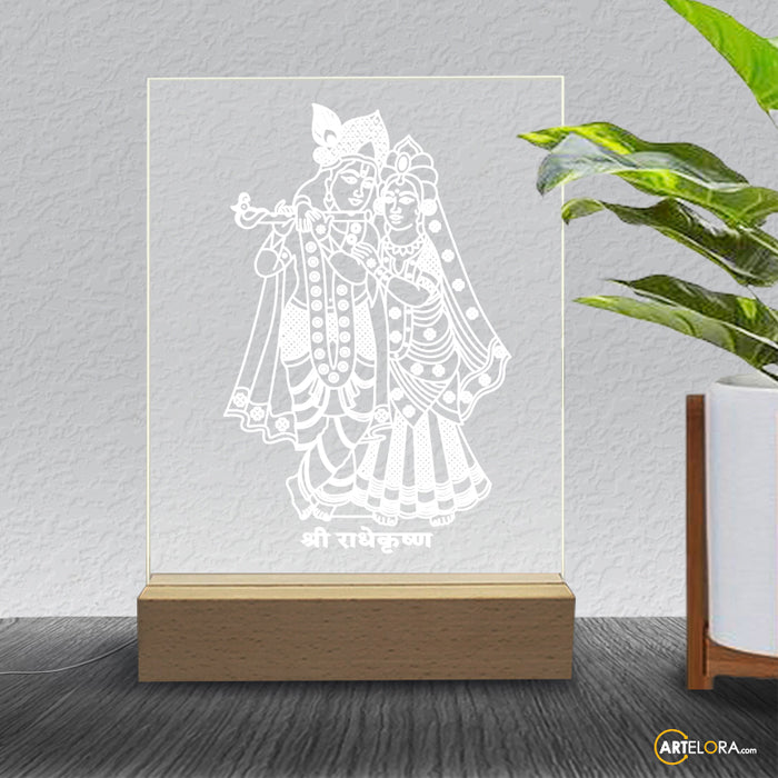 Laser Engraving Radha Krishna