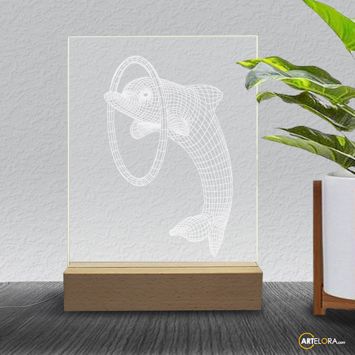 Laser Engraving 3D Fish (Dolfin)